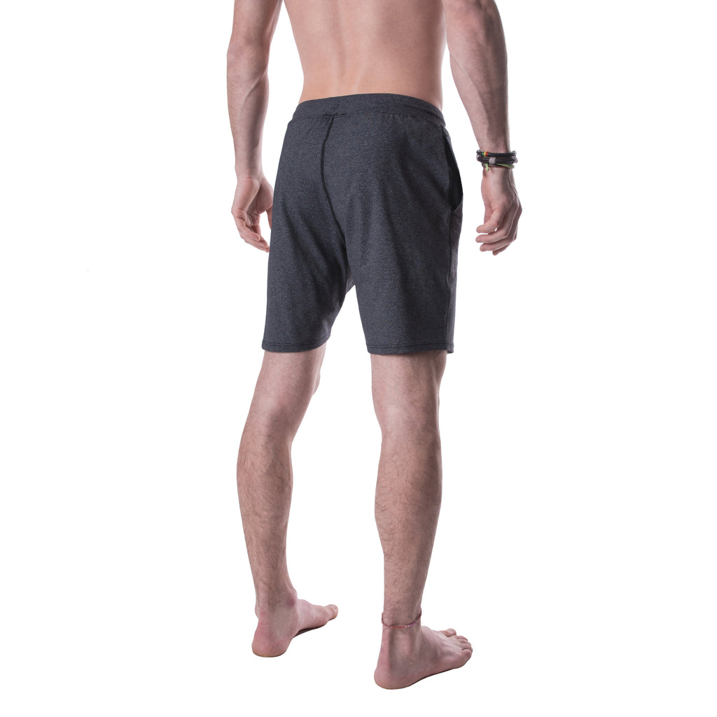 YOGA CROW MENS SWERVE SHORTS - Heather Grey