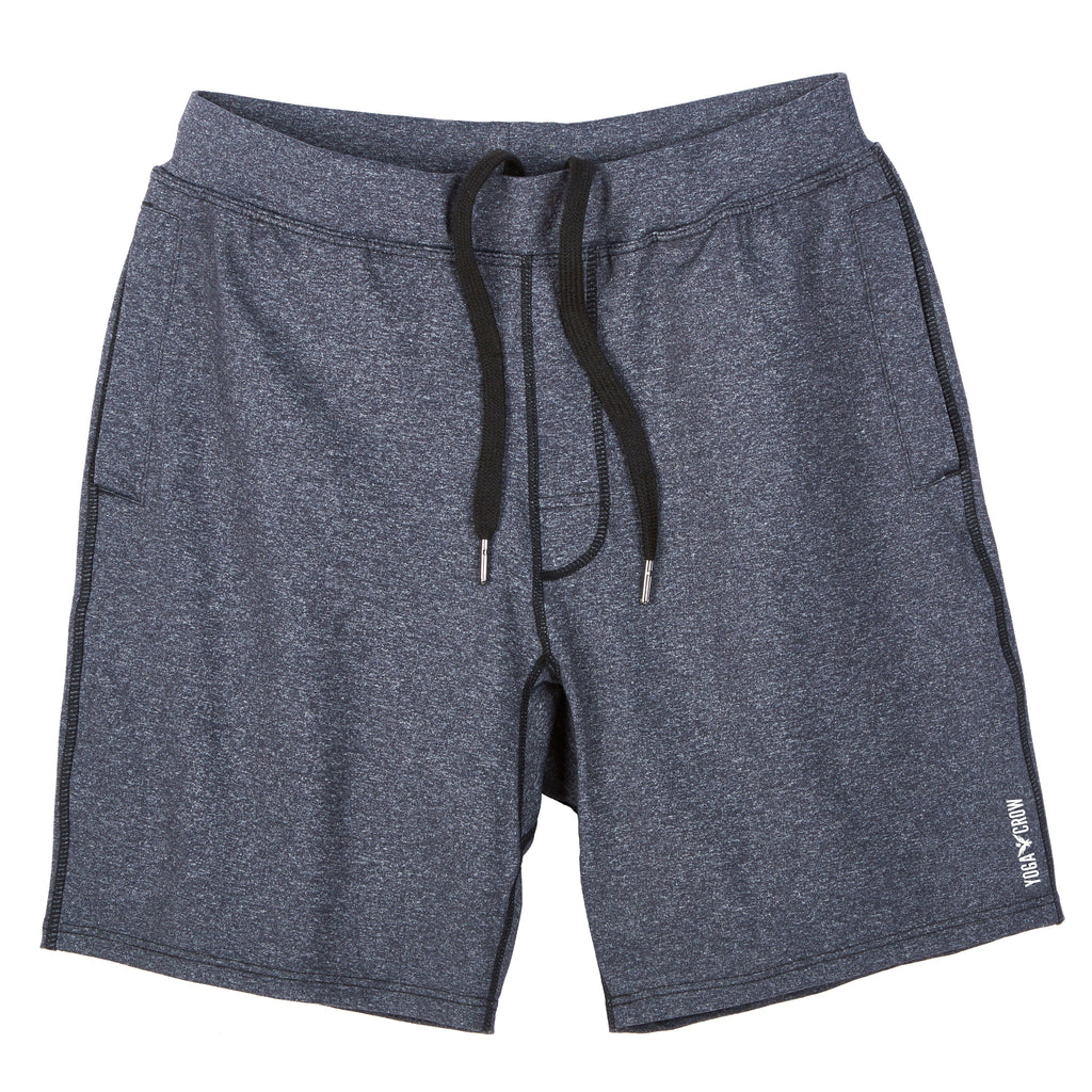 YOGA CROW MENS SWERVE SHORTS - Heather Grey