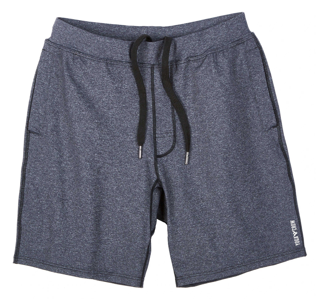 YOGA CROW MENS SWERVE SHORTS - Heather Grey