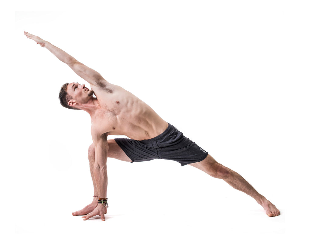 YOGA CROW MENS SWERVE SHORTS - Heather Grey