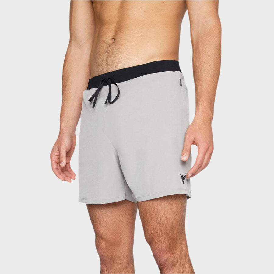 YOGA CROW MENS FLOW SHORTS - Aluminum