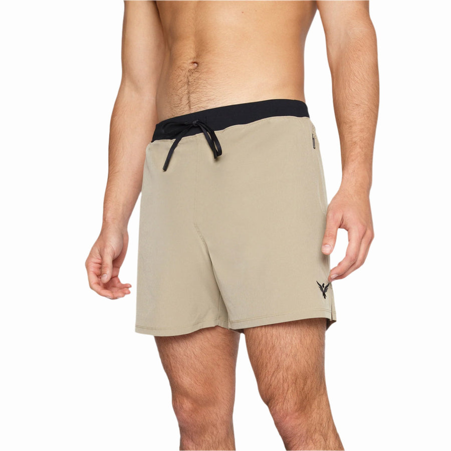 YOGA CROW MENS FLOW SHORTS - Khaki