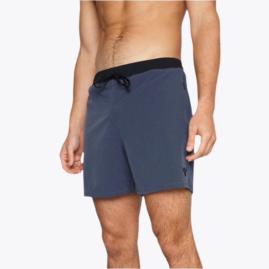 YOGA CROW MENS FLOW SHORTS - Legion Blue