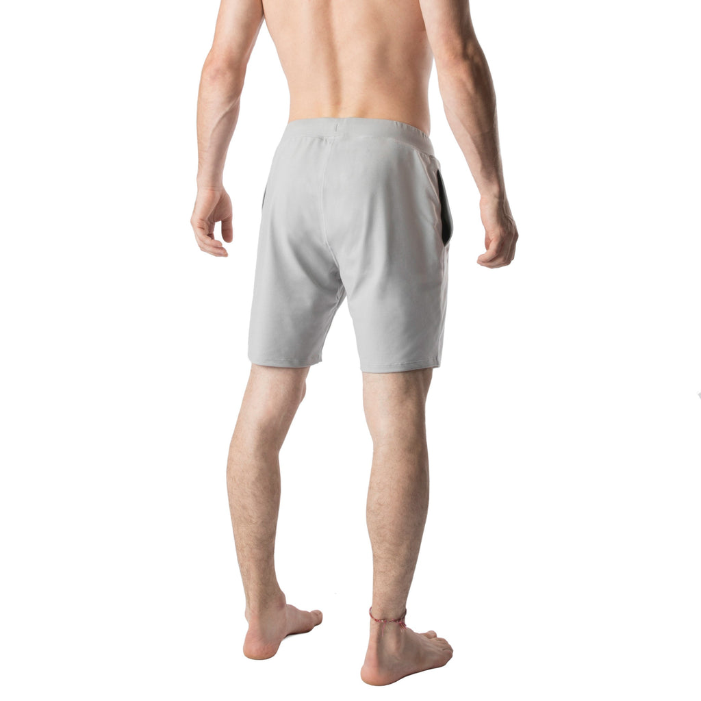 YOGA CROW MENS SWERVE SHORTS - Light Grey