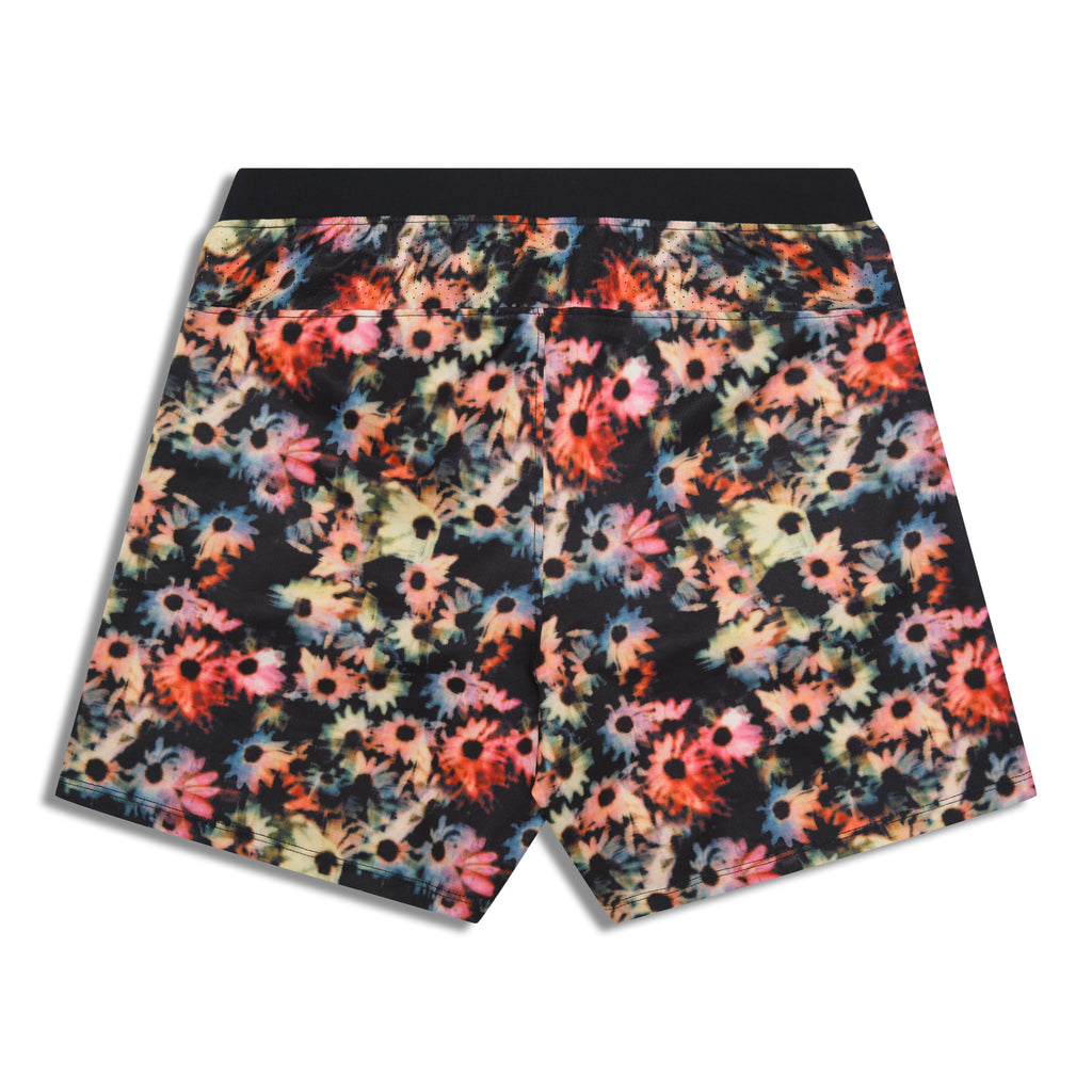 YOGA CROW MENS FLOW SHORTS - Black Floral