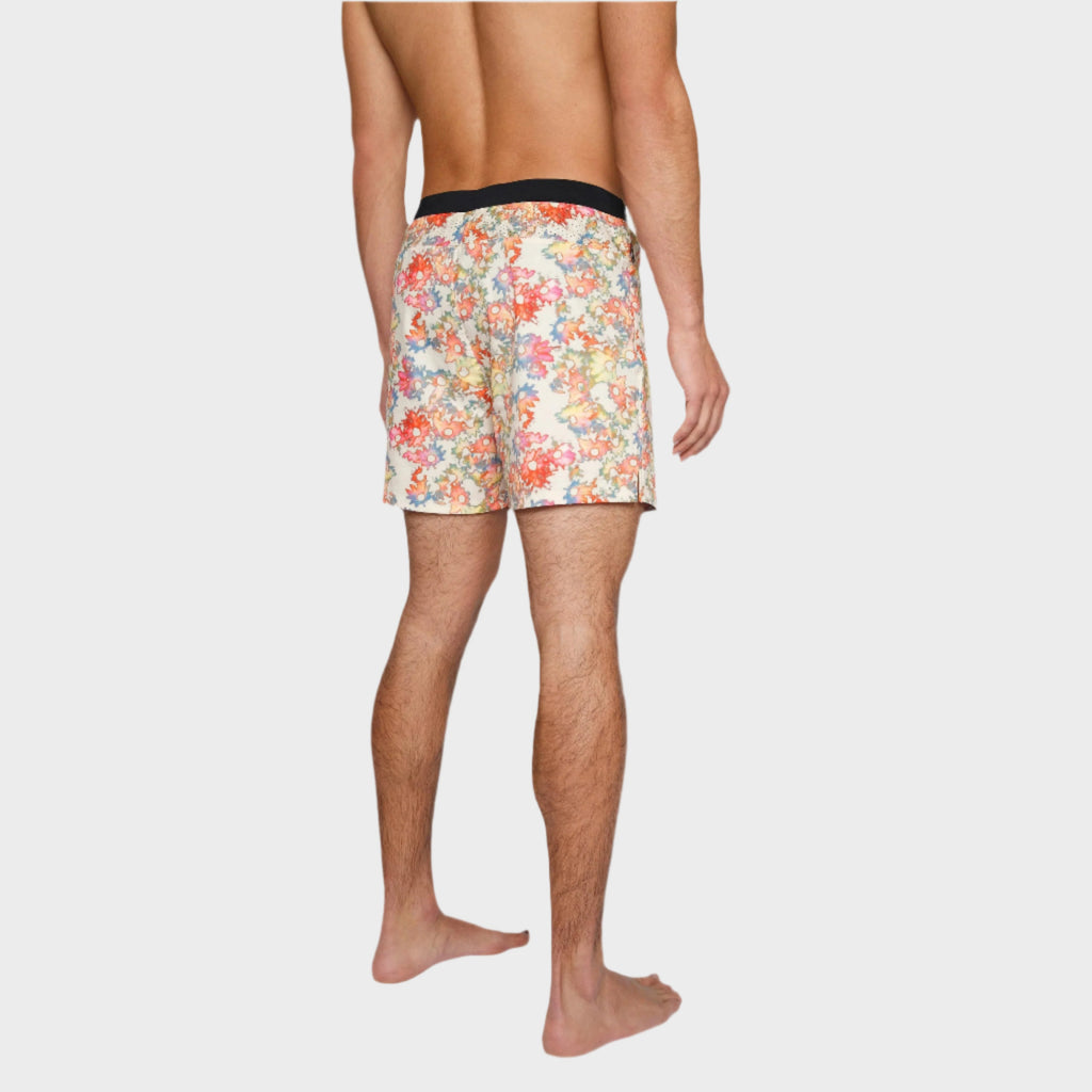 YOGA CROW MENS FLOW SHORTS - Sand Floral